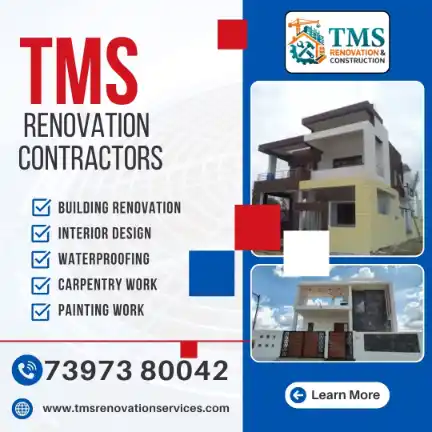 Best Renovation Contractors in Ponniammanmedu, Chennai – TMS Construction & Renovation Services