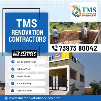 Best Renovation Contractors in Reddiyarpalayam, Chennai – TMS Construction & Renovation Services
