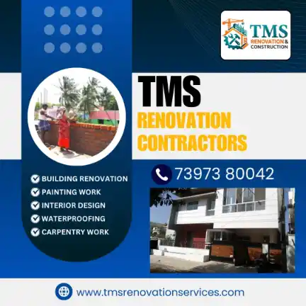 Best Renovation Contractors in Rv Nagar Kodungaiyur, Chennai – TMS Construction & Renovation Services