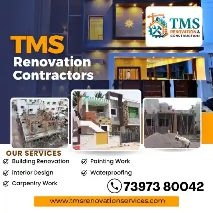 Best Renovation Contractors in Thiru Vi Ka Nagar, Chennai – TMS Construction & Renovation Services